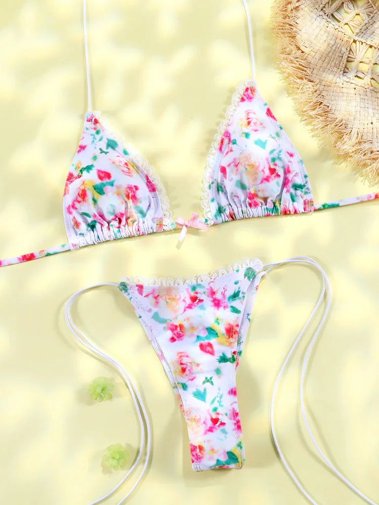Bikini micro triangle femme