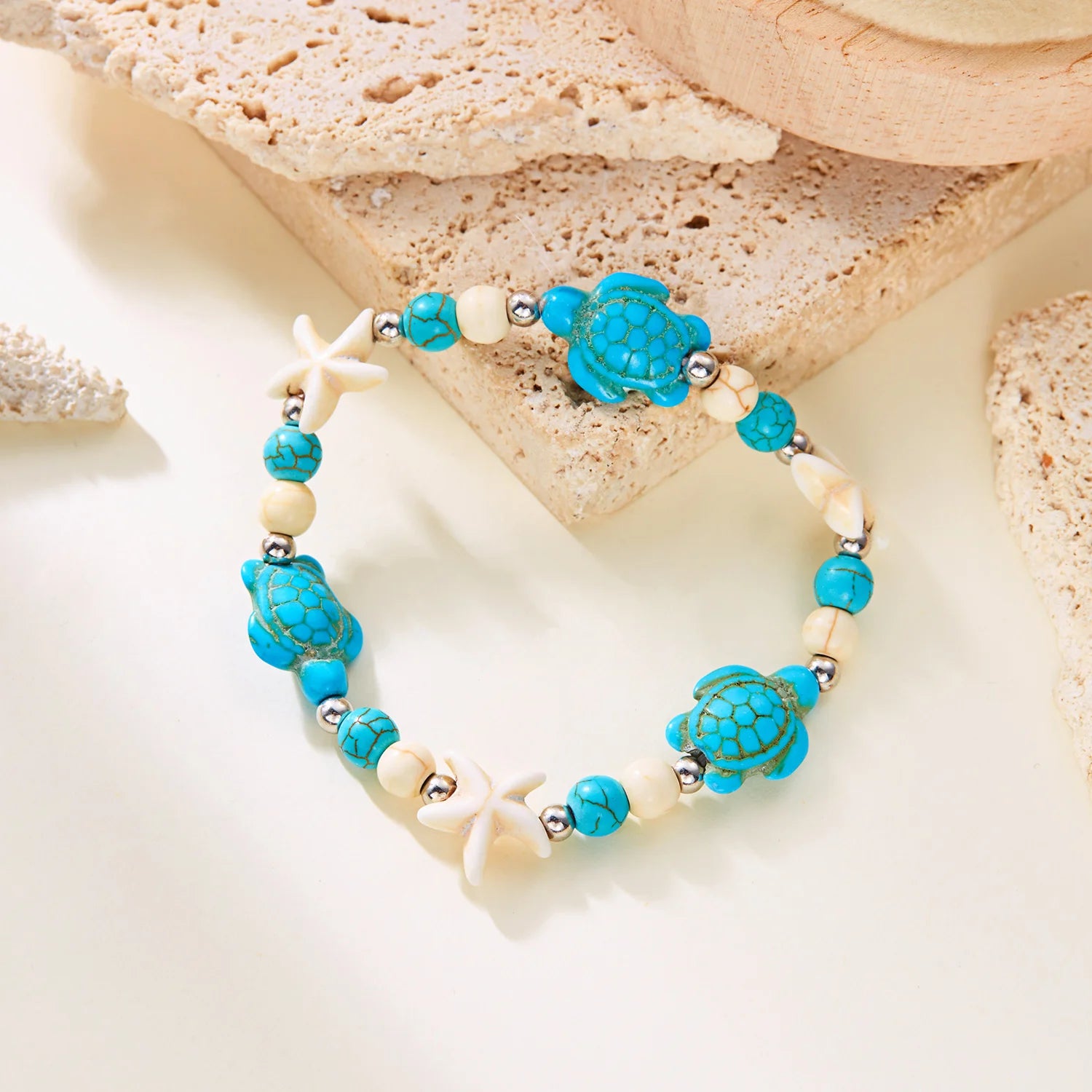 Bracelet coquillage étoile femme