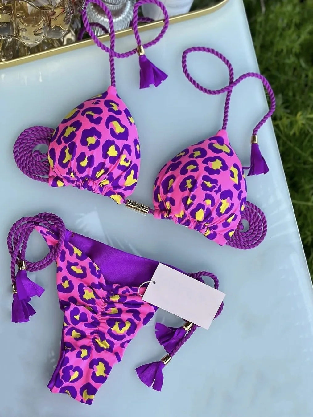 Bikini triangle string femme