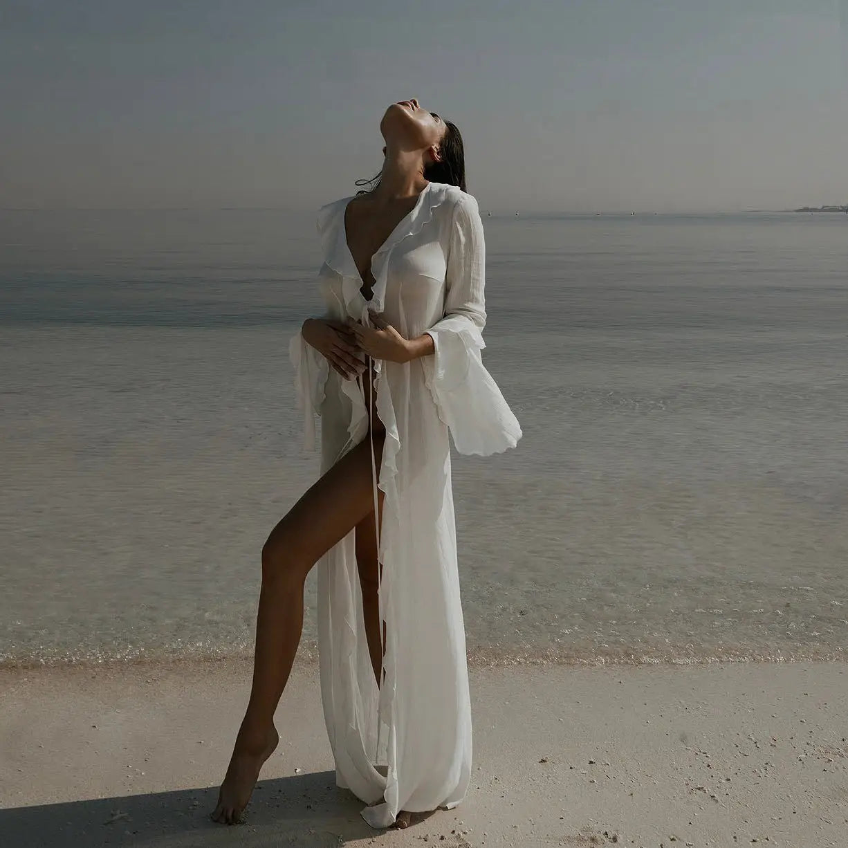 Tunique plage mousseline femme
