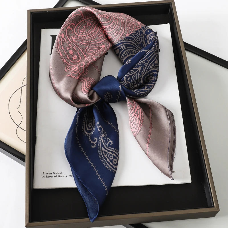 Foulard carré soie femme
