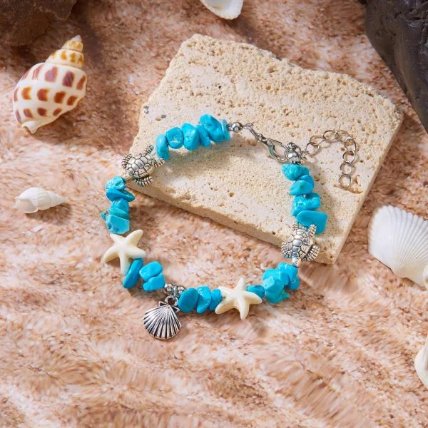 Bracelet coquillage étoile femme