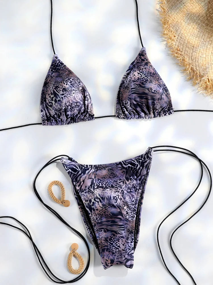 Bikini micro triangle femme