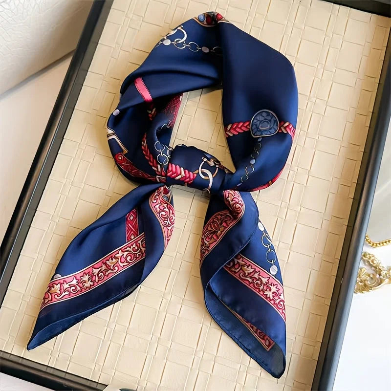 Foulard carré soie femme