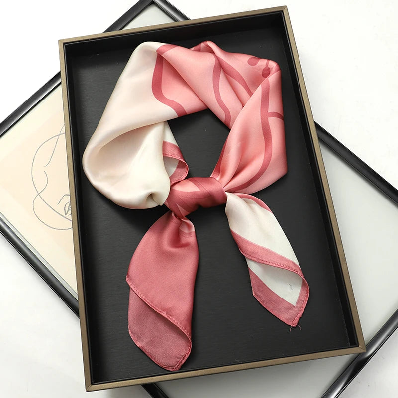 Foulard carré soie femme