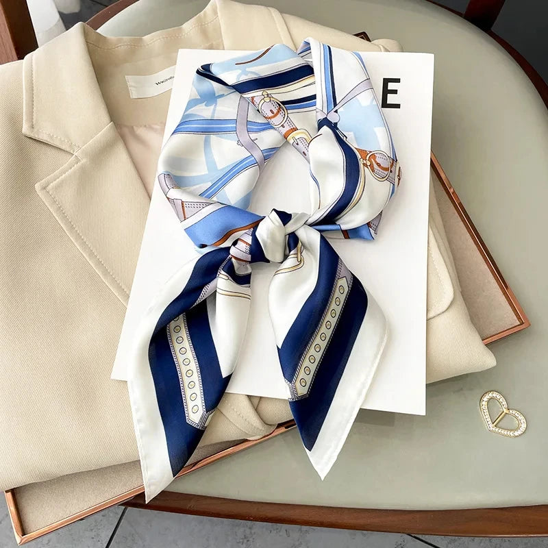 Foulard carré soie femme