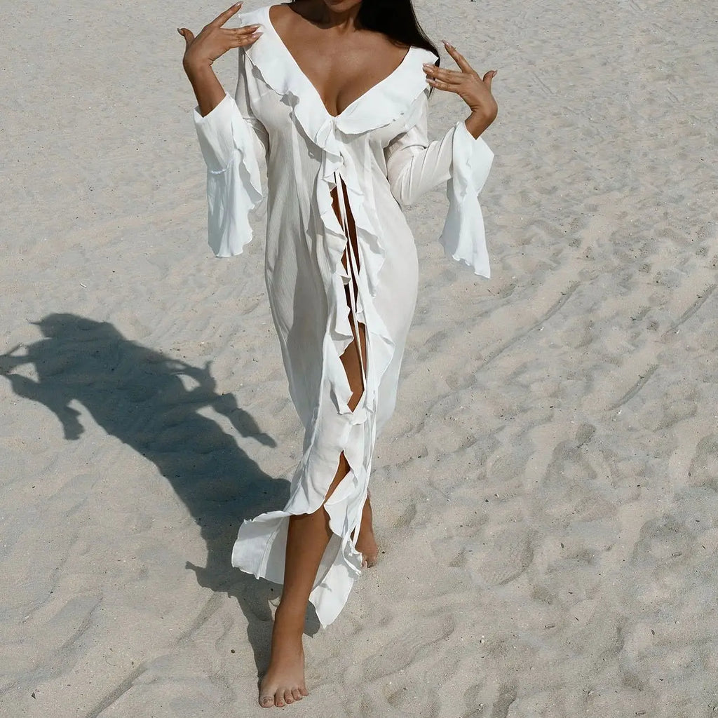 Tunique plage mousseline femme