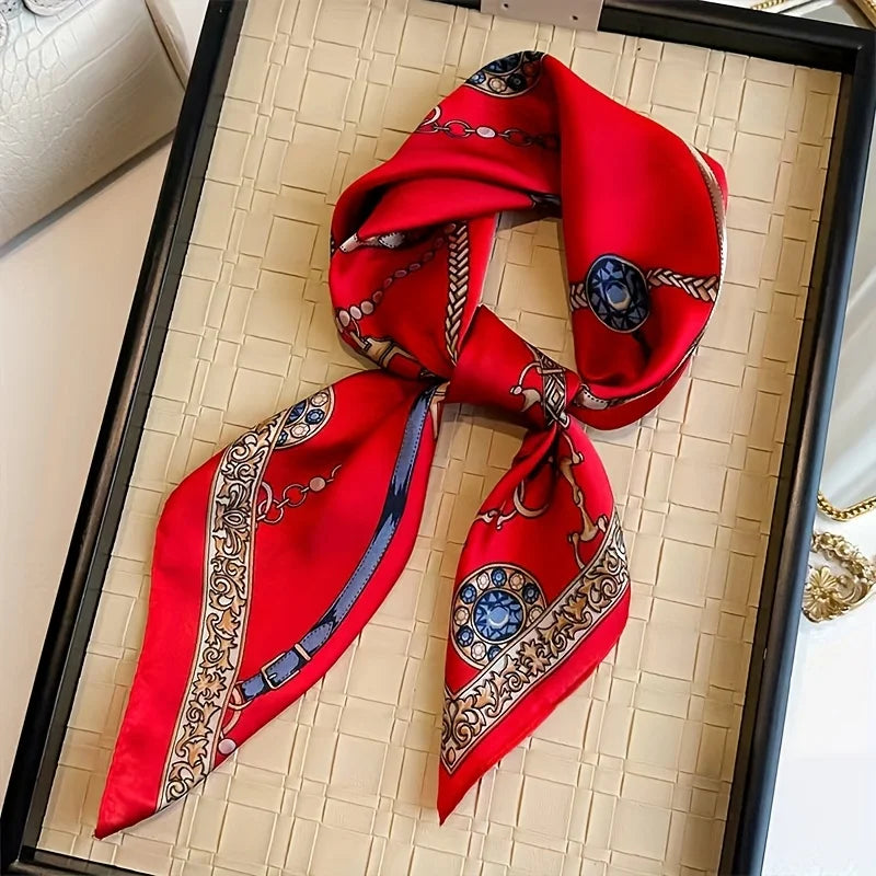 Foulard carré soie femme