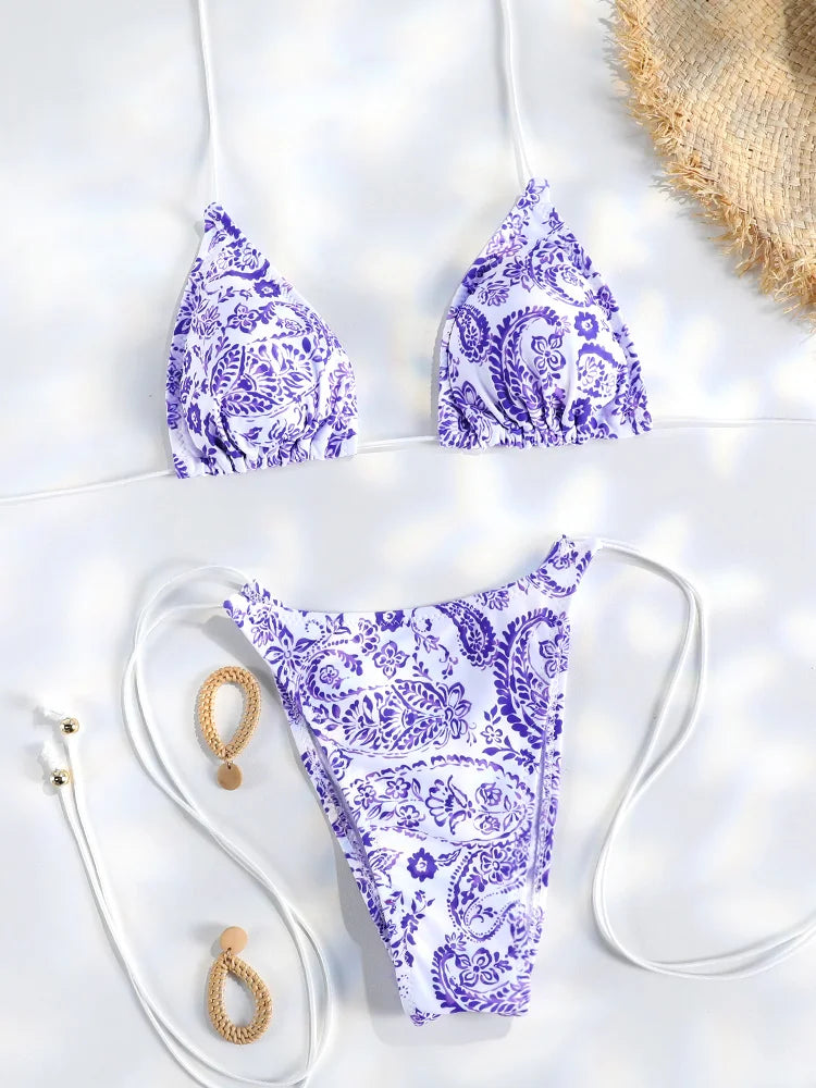 Bikini micro triangle femme