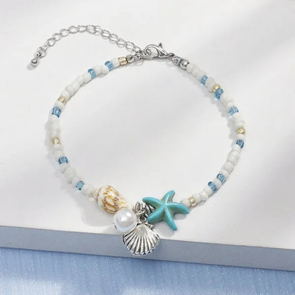 Bracelet coquillage étoile femme